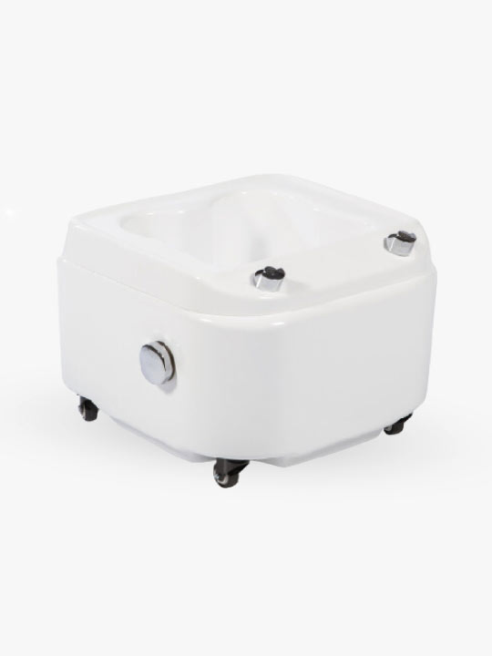 Foot basin with wheels -white, cosmoporto