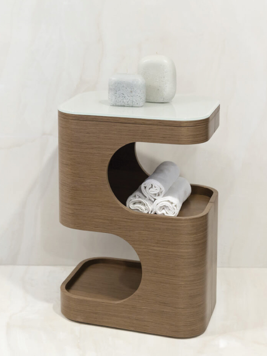 beauty trolley on wheels