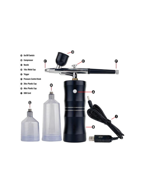 Air nail brush system, cosmoporto